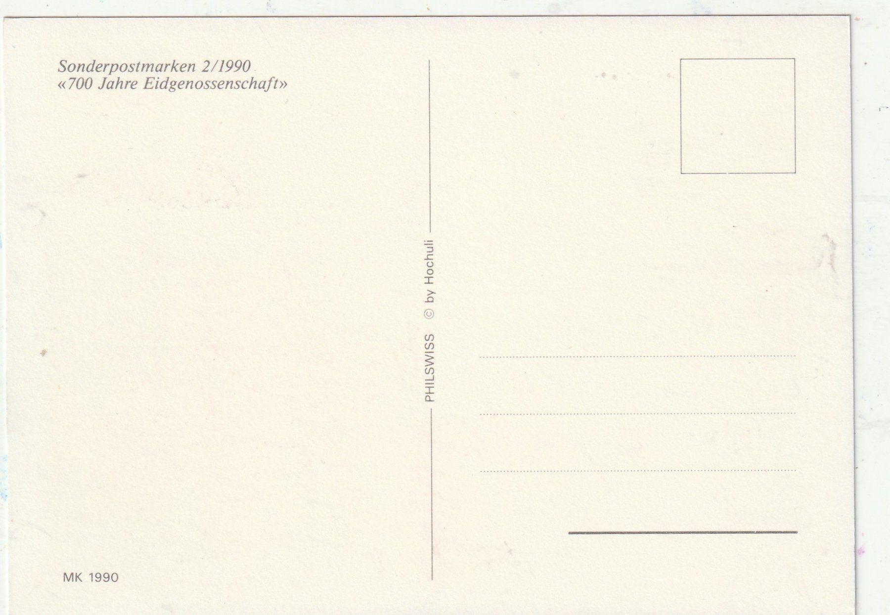 Cartoline postali: 700 Jahren Eidgenossenschaft – Usato da Lumbrein venduto da made02 1
