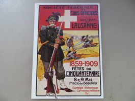 Foto-Karte Plakat Sektion Unteroffiziere 1859–1909