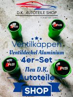 Audi RS Ventilkappen Ventildeckel Aluminium 4er-Set Grün