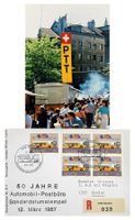 Genève Bourg-du-Four PTT Automobil-Postbüro 50 Jahr Jubiläum