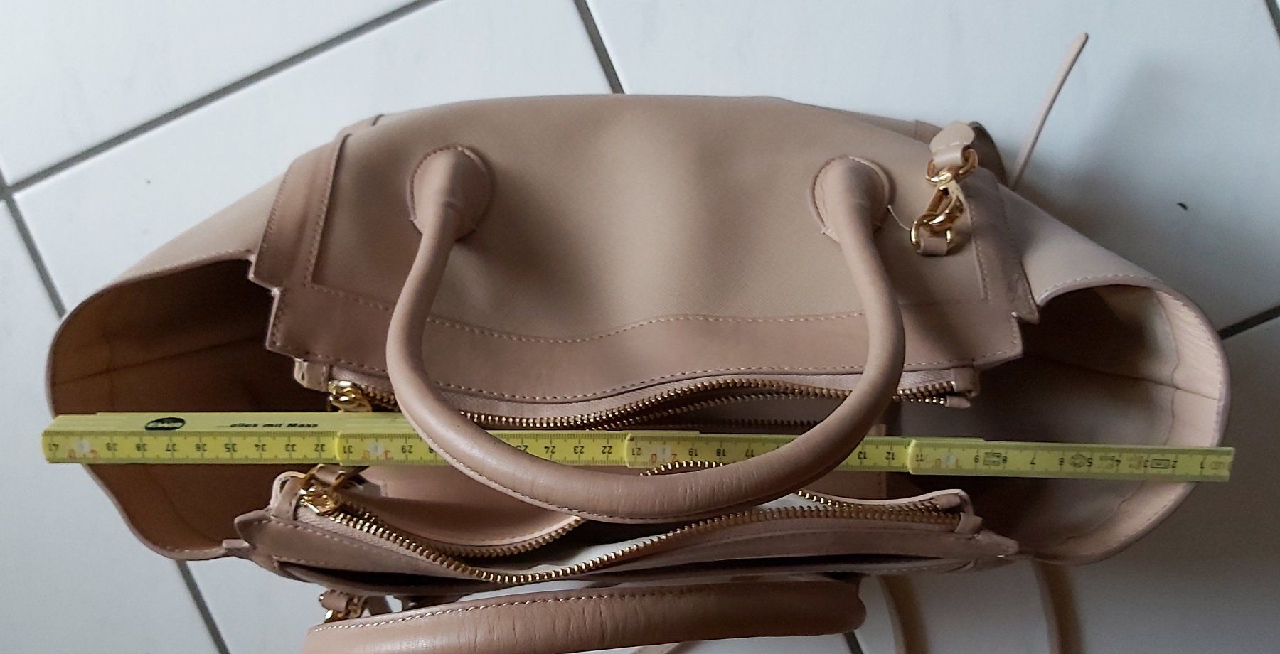 Taschen für Damen: Tanah Rhea Handtasche, beige – Neu (gemäss Beschreibung) aus Greppen von 86Sina 6
