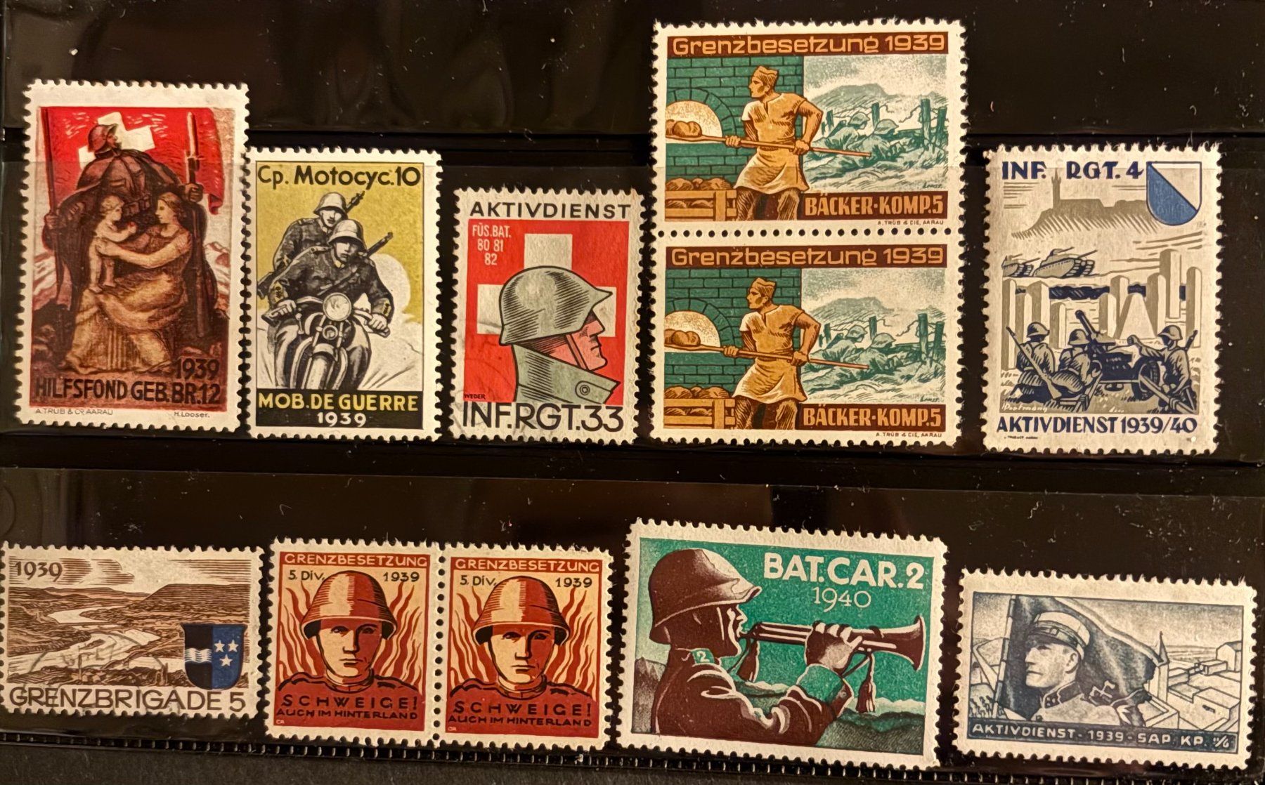 Tutti i francobolli: LOT BRIEFMARKEN SCHWEIZER ARMEE – Usato da Ostermundigen venduto da Wyatt-Earp