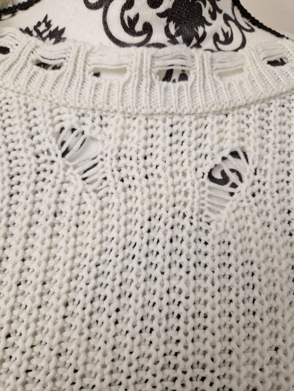 Maglioni & Felpe: Weisser &Orangegelb Strickpullover Gr. M - Destroyed Look – Nuovo (secondo la descrizione) da Glattbrugg venduto da mas_75t2 3