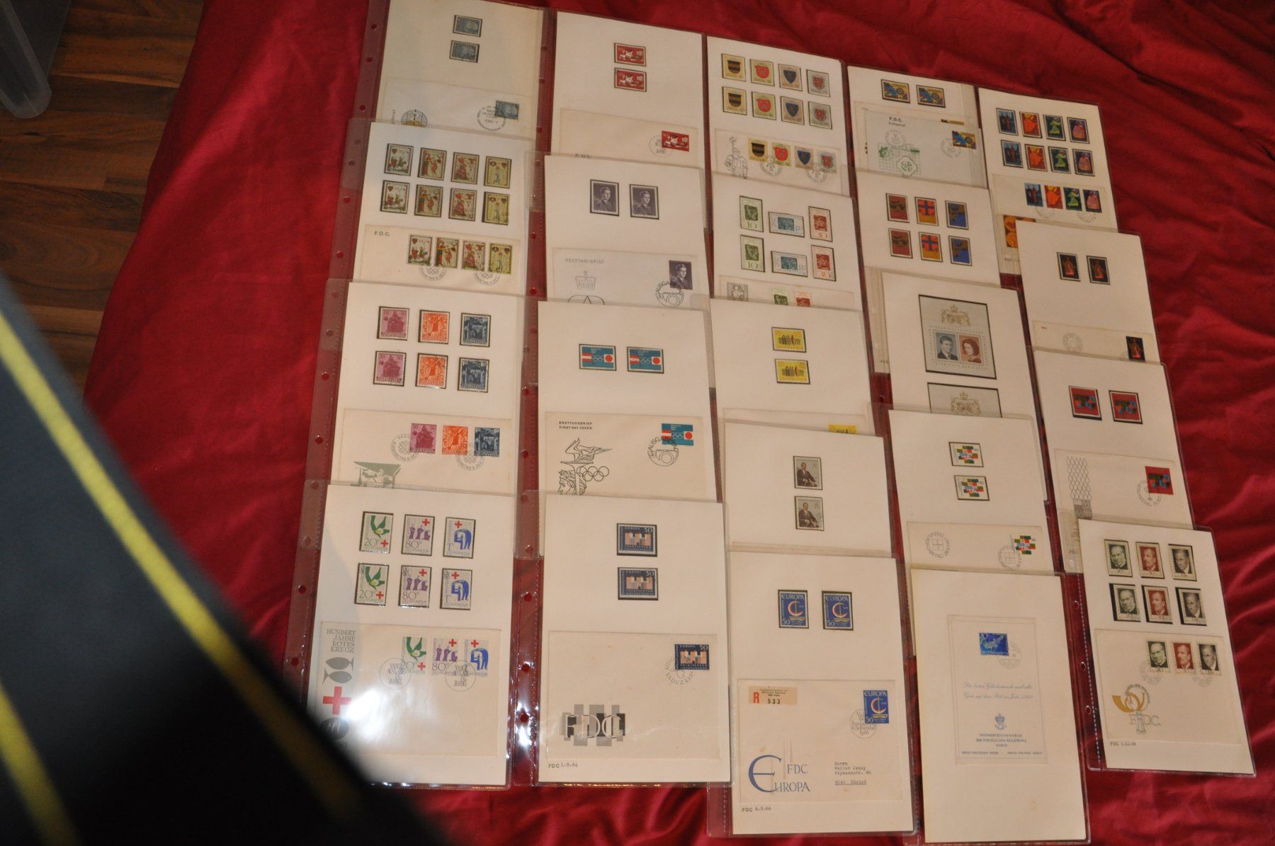 Alle Briefmarken: FDC's ab 1976-1996 Einzel plus 4-er Block FDC und etwas FL – Gebraucht aus Wolfhalden von Zinauktion 6