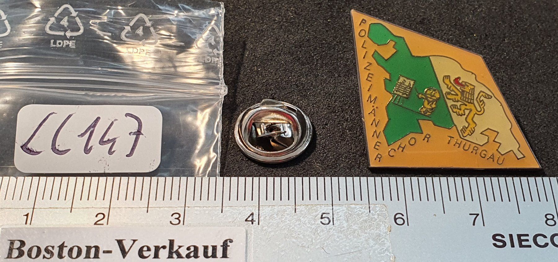 Placchette & Badge: CC147 - Pin Polizei Männerchor Thurgau – Usato da Reinach BL venduto da Boston-Verkauf 1