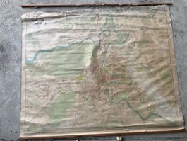 Wandkarte Stadt Bern & Umgebung 1936 1:5000