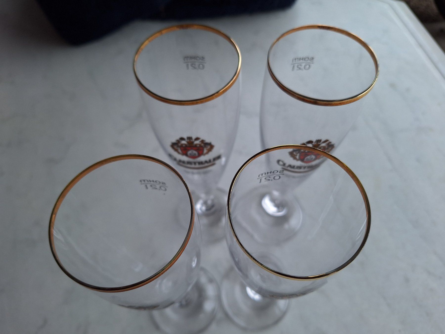 Bicchieri: 4 STK CLAUSTHALER KRISTALLBIERGLÄSER – Nuovo (secondo la descrizione) da Huttwil venduto da Kunterbuntli 3