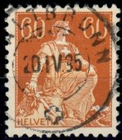 CH - Helvetia m. Schwert - SBK Nr. 140 - Kaltbrunn SG