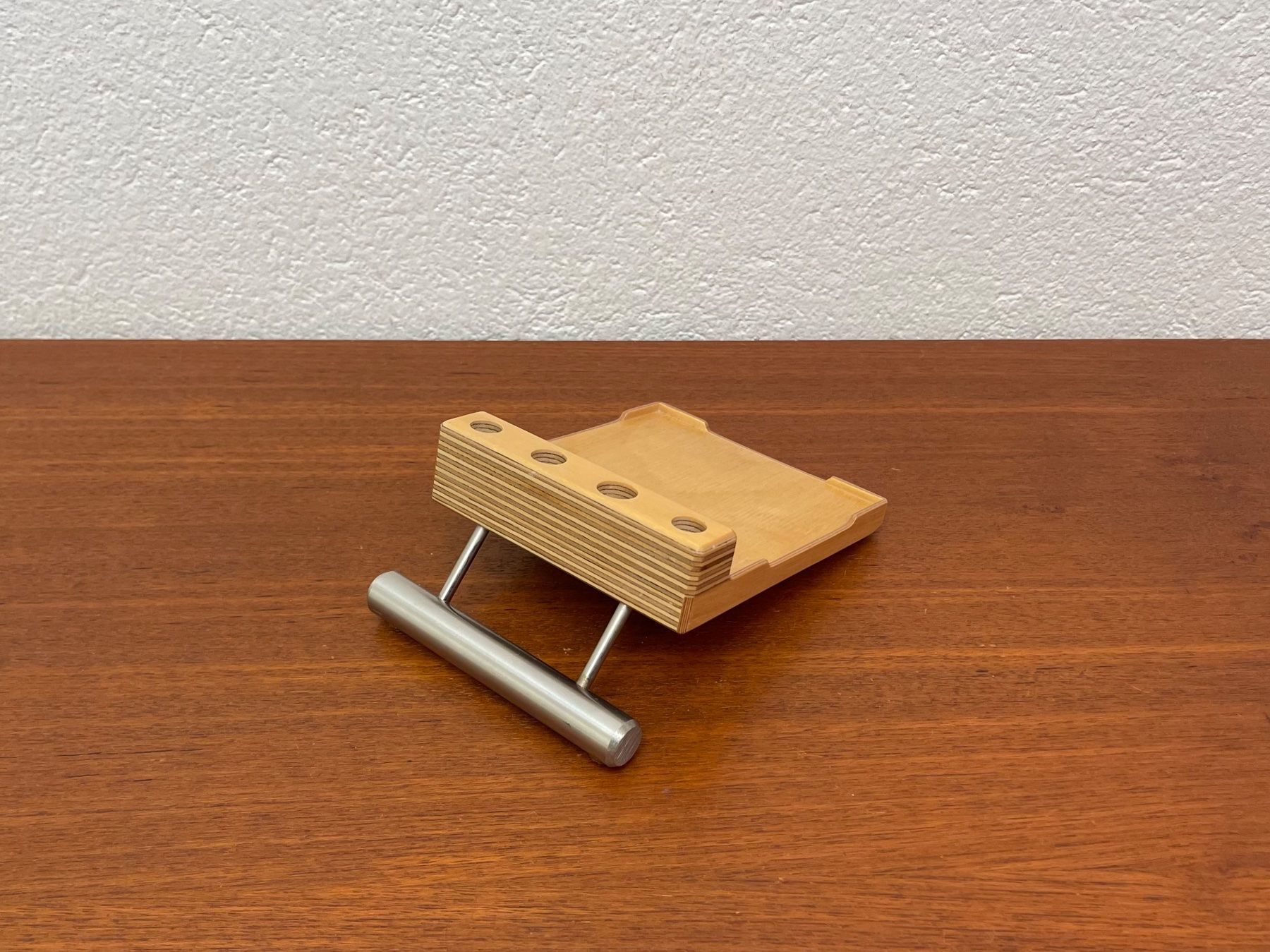 Sonstiges Schreiben & Zeichnen: Moderner Holz Edelstahl Stiftehalter Design Stifthalter – Gebraucht aus Zürich von Vintagewiesel 1