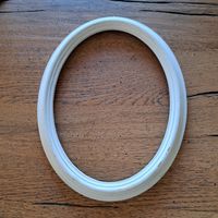 Antiker ovaler Bilderrahmen im Shabby Chic Stil 