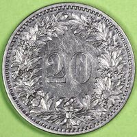 1907  /  FR. 0.20 - MÜNZE / SEHR GUT ERHALTEN !!