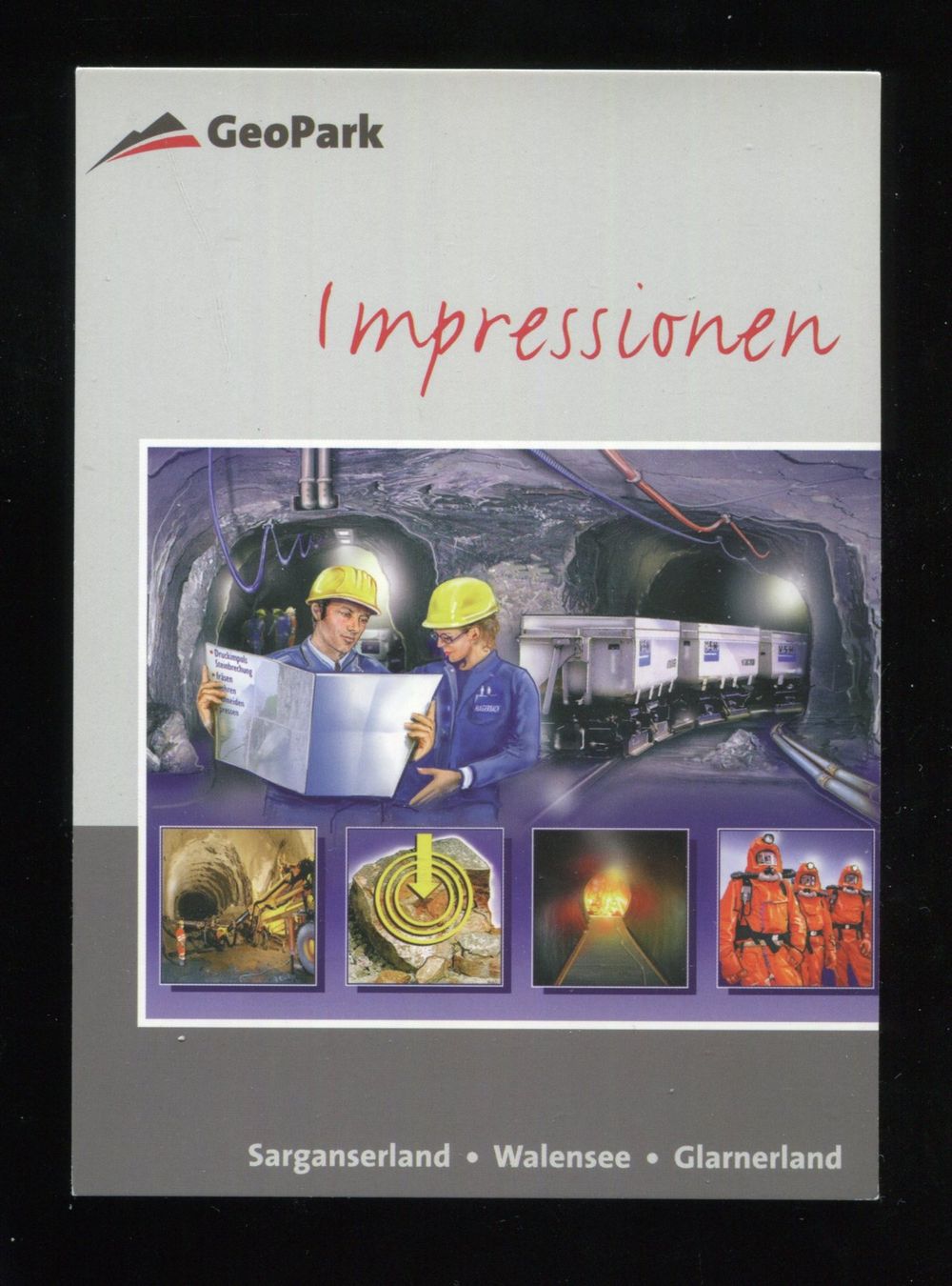 Cartes postales: Flums, Versuchsstollen Hagerbach, GeoPark – D'occasion à Aarau par Elmaar41