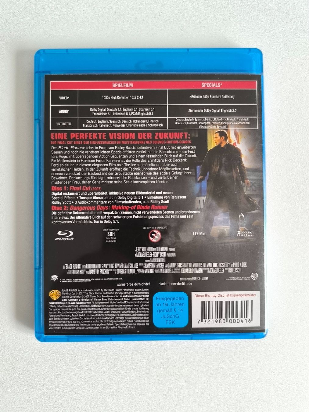 Tutti i DVDs: Blu-ray / Blade Runner - Final Cut - Harrison Ford – Usato da Muttenz venduto da hak_dsk9 1