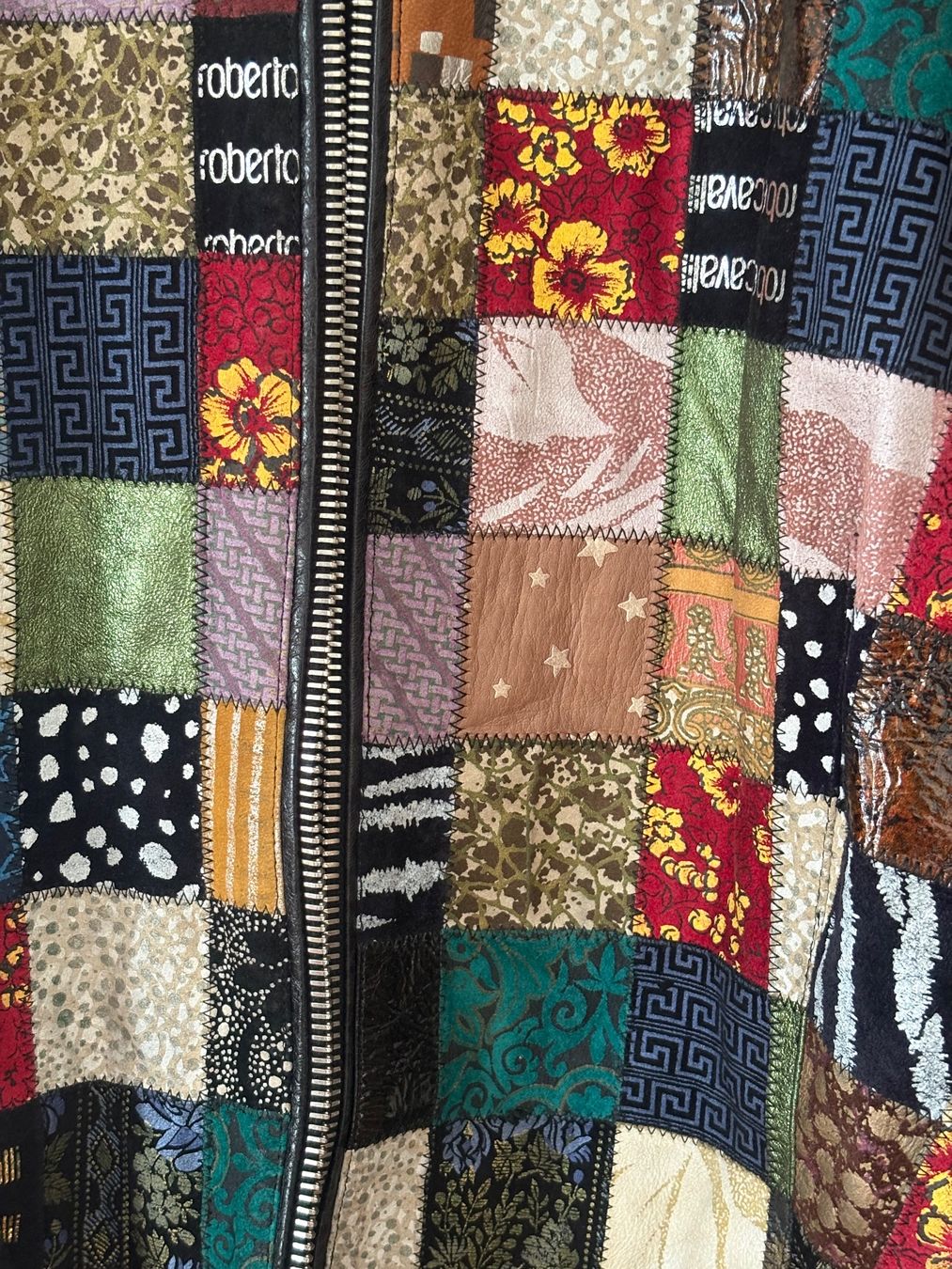 Roberto Cavalli Jacken: Roberto Cavalli Vintage 90s Patchwork Lederjacke M — Zertifi – Gebraucht aus Basel von kia_wlc2 8
