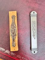 Judaika 2 Türkapseln Mezuzah Mesusah Hebräisch Judentum