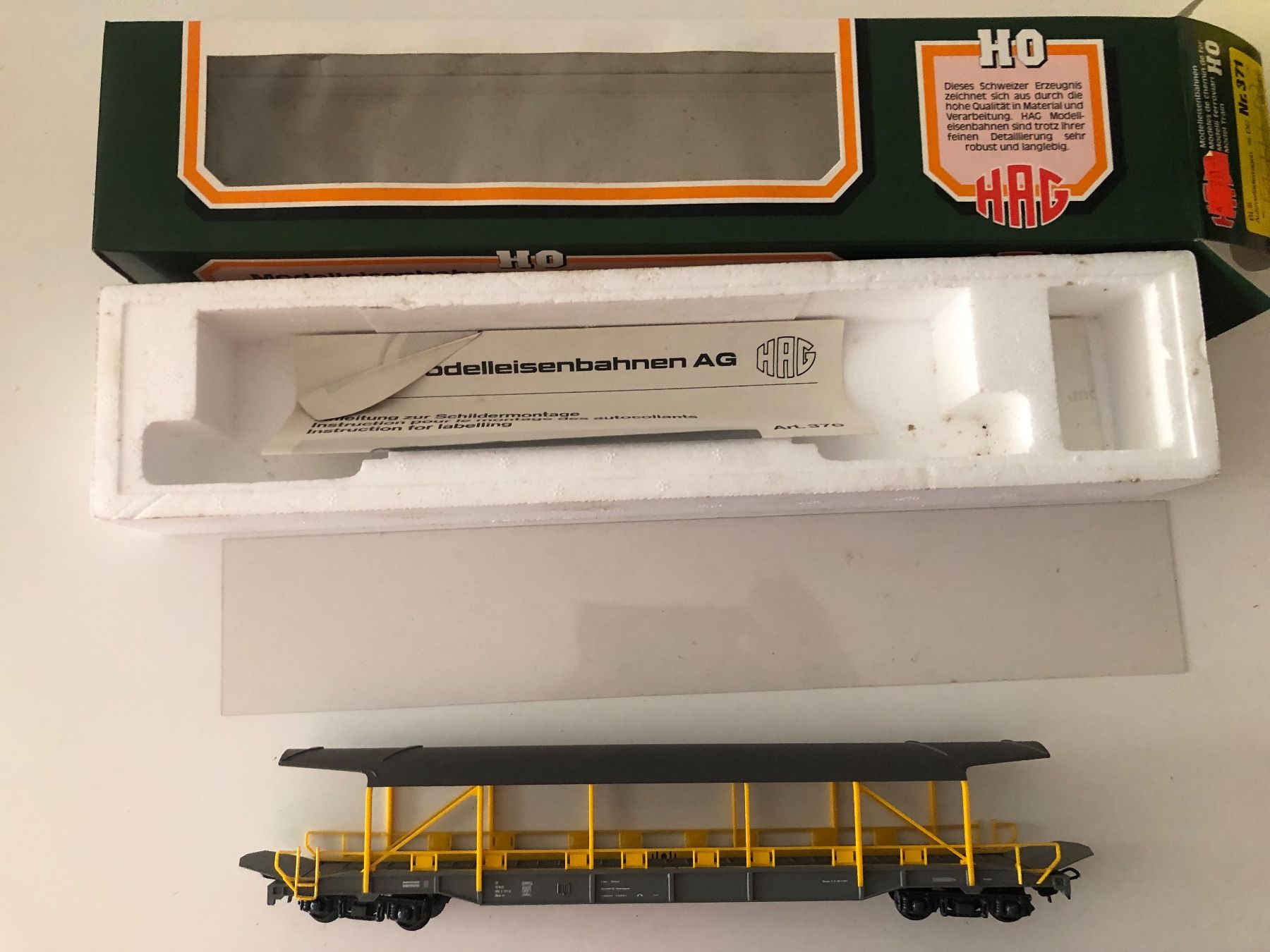 Hag Modellini di ferrovie: Hag 371 BLS NEU – Nuovo e nell'imballaggio originale da Ostermundigen venduto da Garmin03