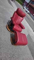Fauteuil Stressless Magic + Ottoman - Cuir Rouge