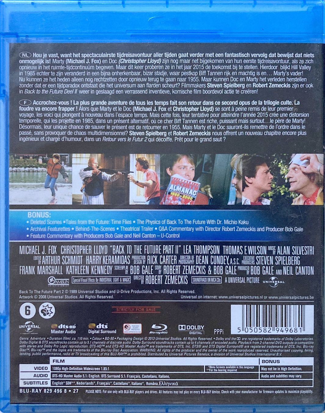 Alle DVDs: RETOUR VERS LE FUTURE II (1 BLU-RAY) – Gebraucht aus Bottens von hotter-than-hell 1