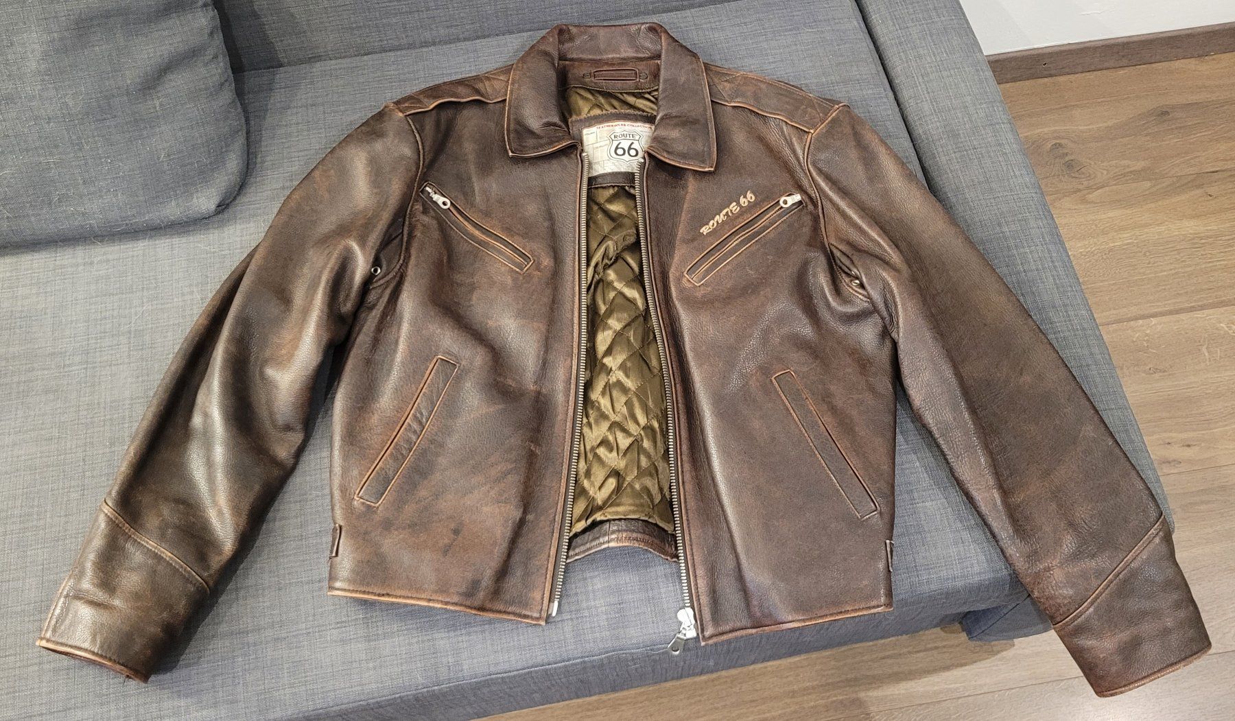 Giacche: Route 66 Lederjacke / Biker / Caferacer Grösse L – Usato da Emmen venduto da Boeneler 7