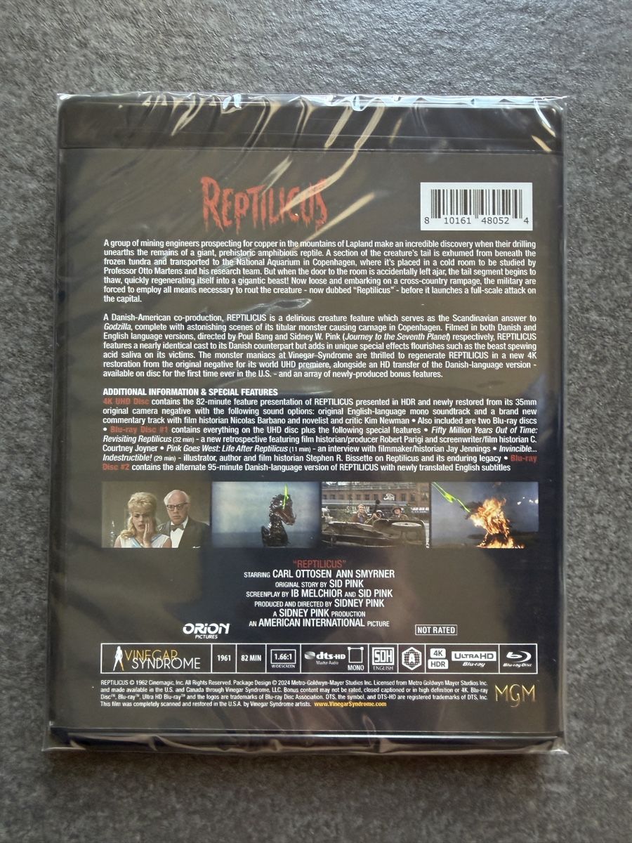 Alle DVDs: Reptilicus 4K UHD Vinegar Syndrome – Neu (gemäss Beschreibung) aus Zürich von cENS0R 5