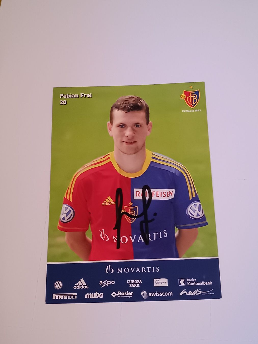 Autografi: Fabian Frei -  original Autogramm – Usato da Menziken venduto da Artographs