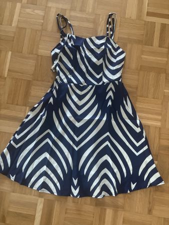 Navy & White Summer Dress, Size S - Perfect for warm days!