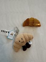Jellycat Schlüsselanhänger Croissant und Haarspange neu