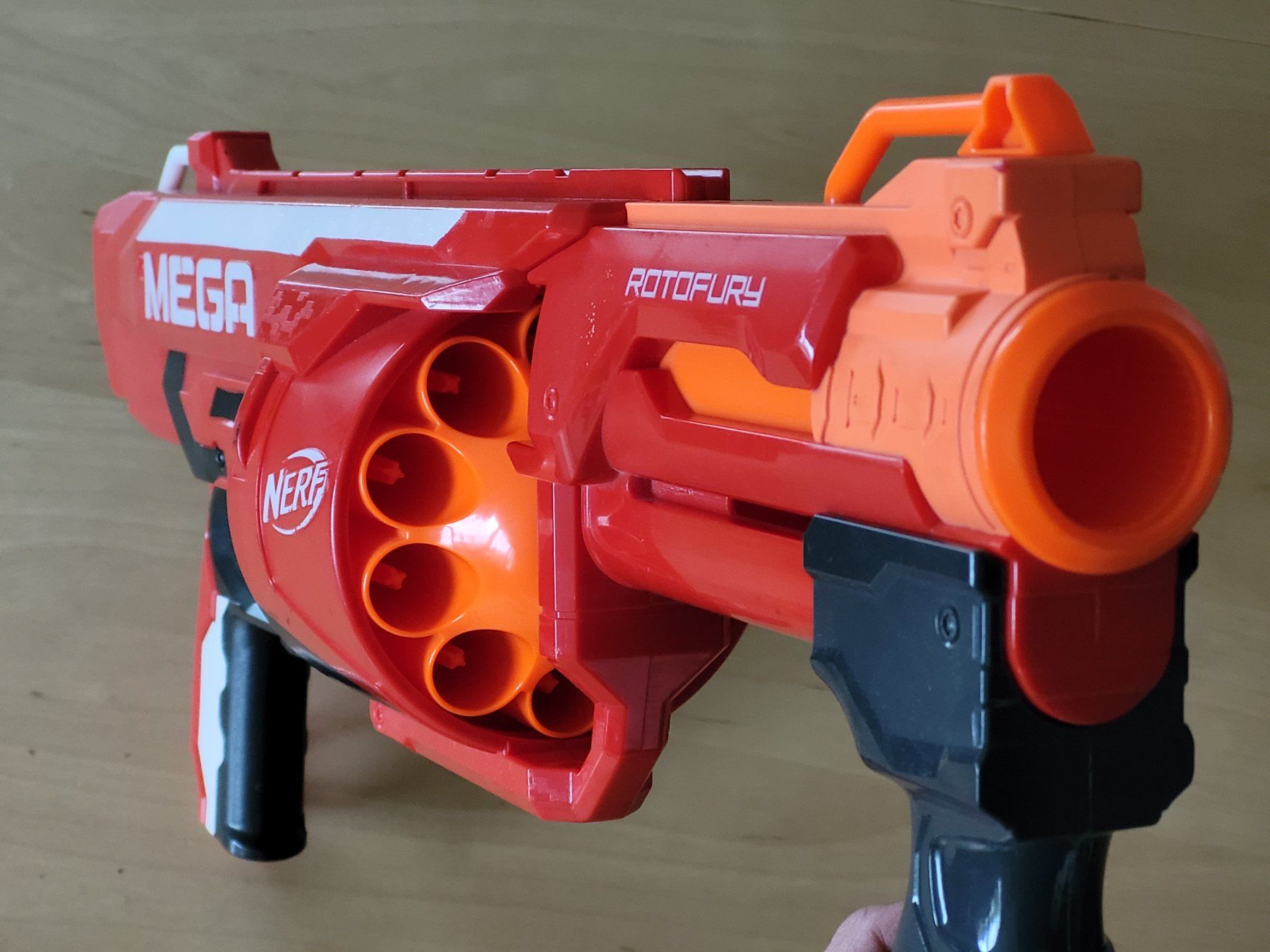 Nerf Spielzeuge: Nerf Mega Rotofury mit 10 Darts – Gebraucht aus Wiesendangen von  1