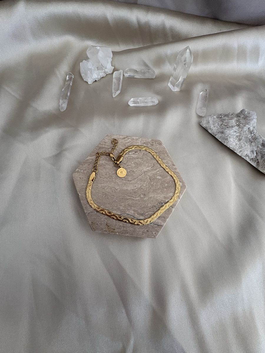 Purelei Armbänder & -reifen: PURELEI Armkette goldfarben – Gebraucht aus Zürich von CICI-CuratedVintage 1
