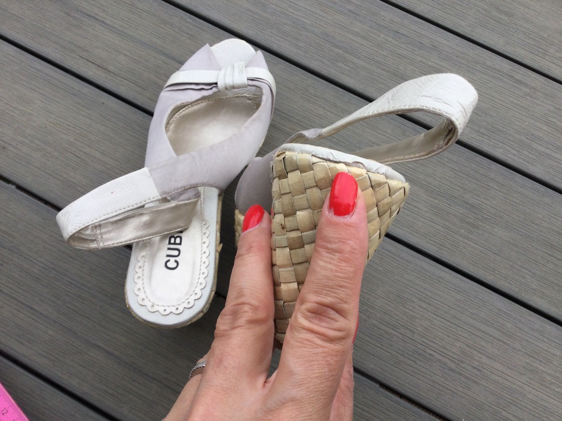 Cube Scarpe da donna: Sandalettes compensées satinées CUBE new – Nuovo e nell'imballaggio originale da Agiez venduto da chouchanelle 7