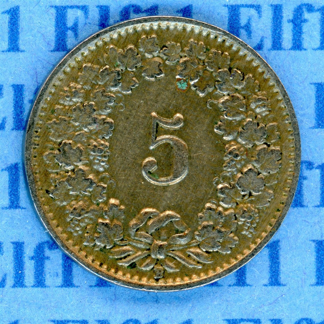 Tutti le monete: CHF___0.05 1940 ss 5 Rappen – Usato da Widnau venduto da Elf11 1