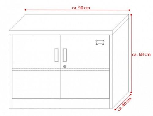 Armadi & Scaffali: Aktenschrank SARATOW dunkelgrau – Nuovo e nell'imballaggio originale da Herbertingen venduto da jet-line-e-trade 3