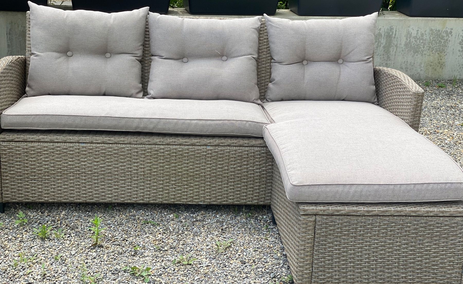 Divani: Gartenlounge aus Polyrattan – Usato da Perlen venduto da Ginko1912