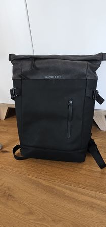 Rucksack Kapten and Son Aarhus All Black sehr guter Zustand