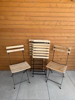Lot de 5 chaises pliantes extérieur bois et métal bon état