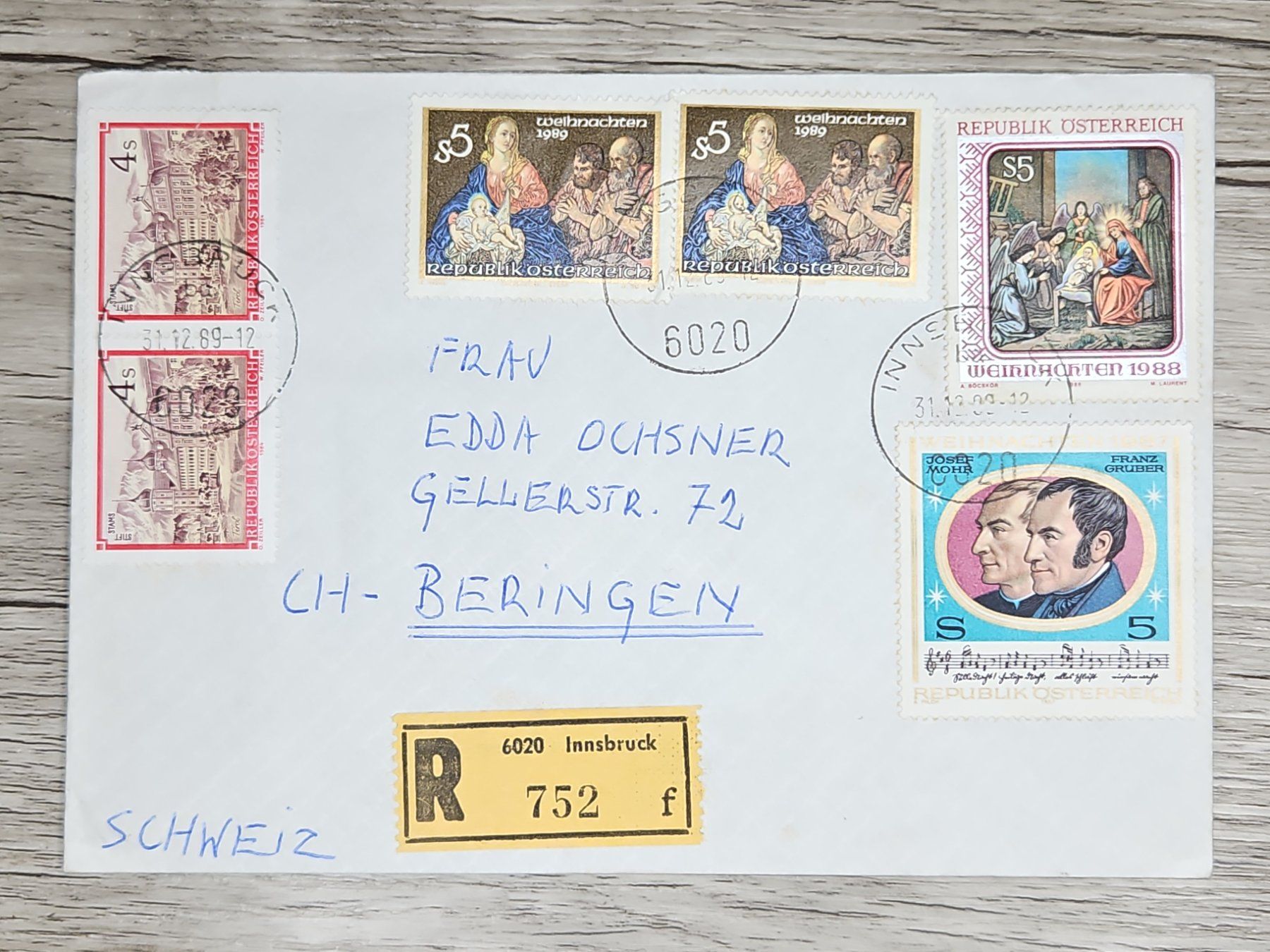 Tutti i francobolli: CL06 Enveloppe + Timbre Autriche 1989 – Usato da Cousset venduto da Patrick_Collections