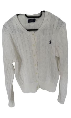 Weisser Polo Ralph Lauren Cardigan (M)