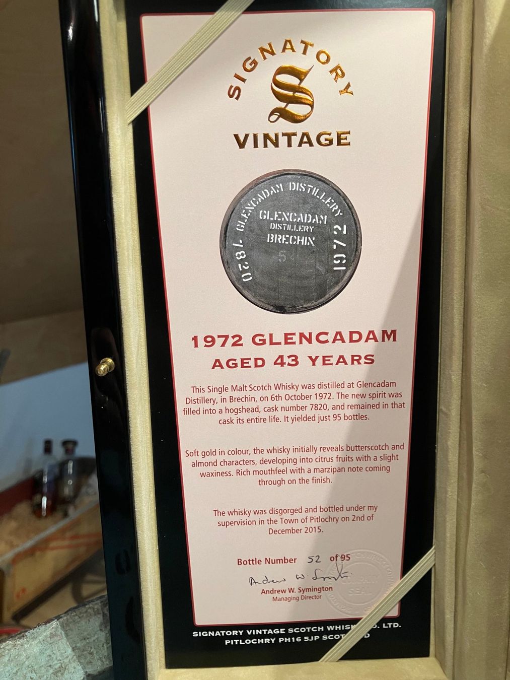 Bevande alcoliche: Glencadam Signatory 1972 43 Years – Nuovo e nell'imballaggio originale da Aarwangen venduto da concorde58 5