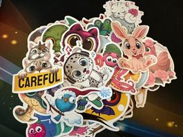 Tiere I Animal Stickers I 50 Stk. I Wasserdicht