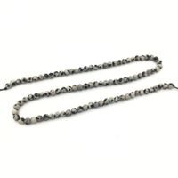 Dalmatiner Aplit (4mm Kugeln) - Strang (40cm) - A-Qualität