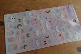 Japan Sticker Sheet - Kawaii Little Twin Stars Kiki Lala