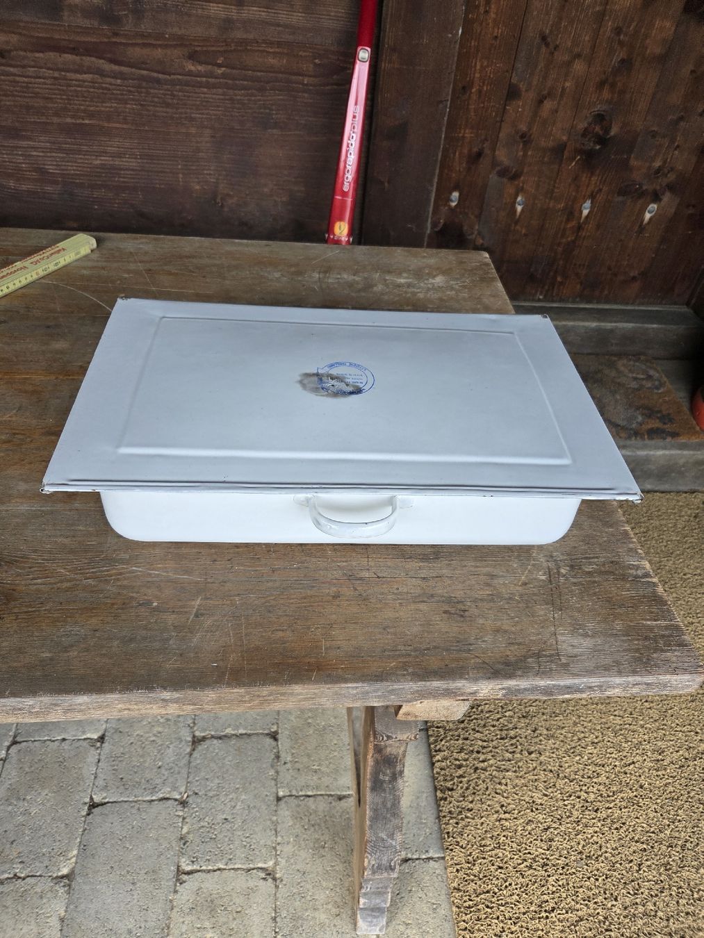 Tutte le decorazioni: Emaille Dose mit Deckel – Usato da Kölliken venduto da Tzhspeu1