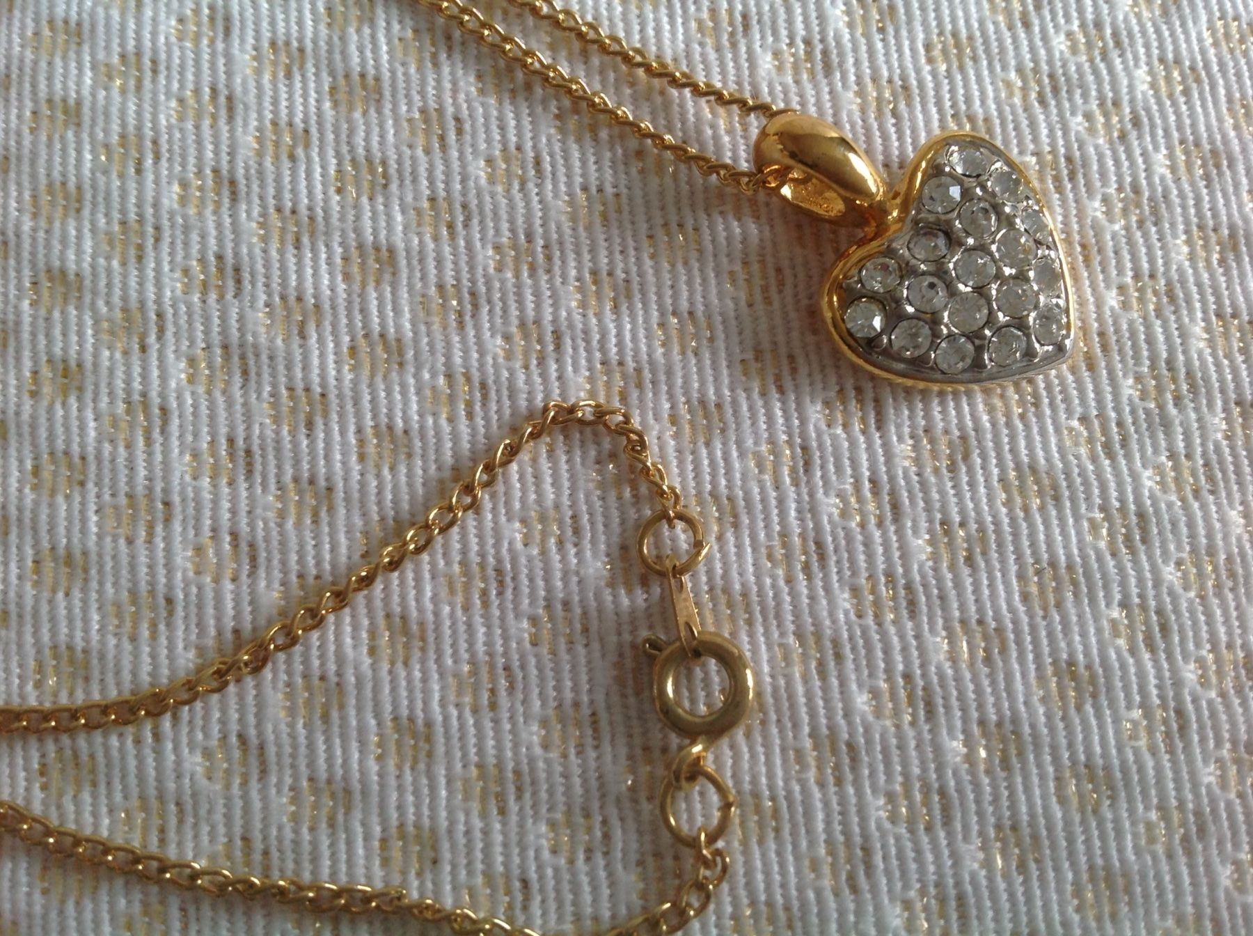 Catenine: DPR - Collier avec coeur et strass – Usato da Sion venduto da accroshoes 3