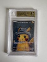 Carte Pokémon Pikachu Van Gogh Grey Felt Hat Beckett 9.5