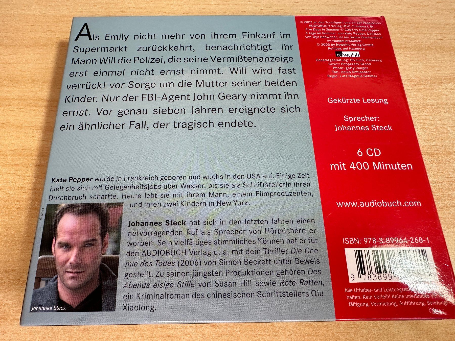 Hörbücher: K0 Kate Pepper - 5 Tage im Sommer -- 6 CD – Gebraucht aus Rikon im Tösstal von Alpenmutz 1