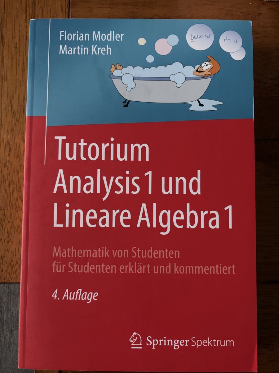 Livres: Buch Analysis 1 und Lineare Algebra 1 – D'occasion à Gipf-Oberfrick par mapfi5