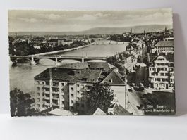 Basel , Die drei Rheinbrücken 1952