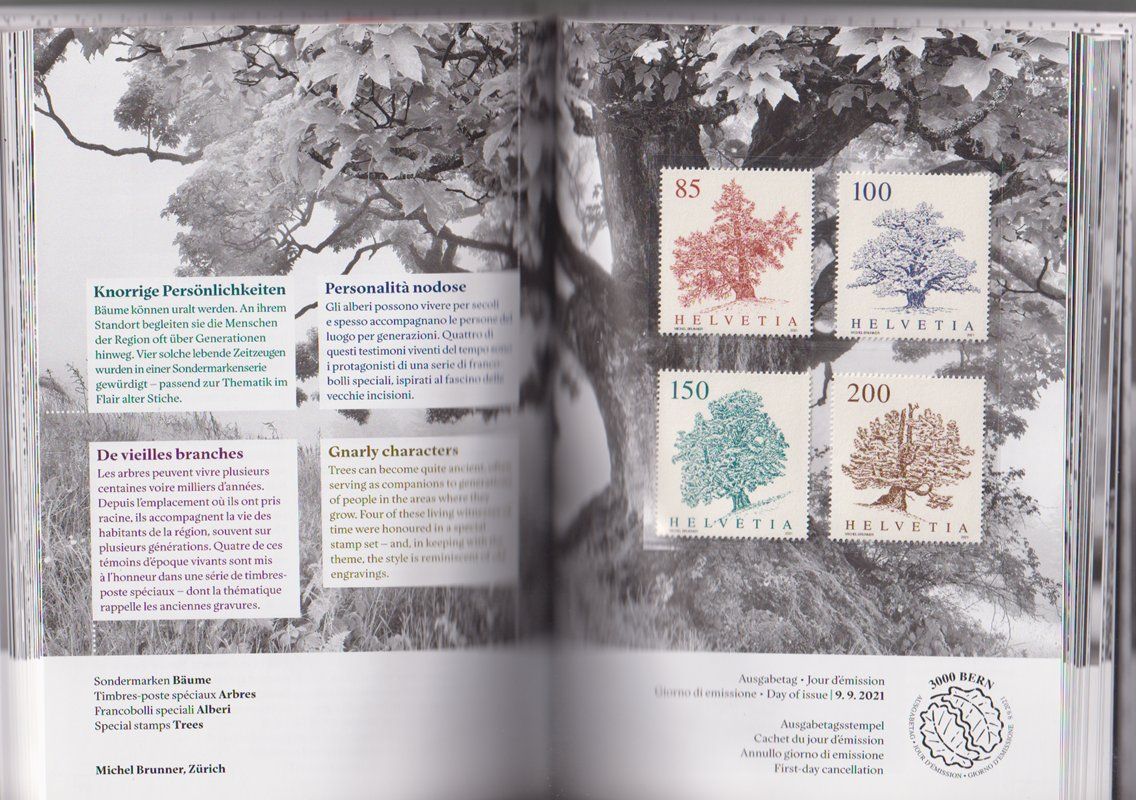 Tous les timbres: Schweizer Briefmarkenjahresbuch 2021. Postfrisch. – Neuf (Voir description) à Dornach par kloster33 1