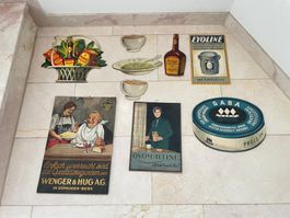 Sammlerstücke: Maggi, Ovomaltine ect.  Karton