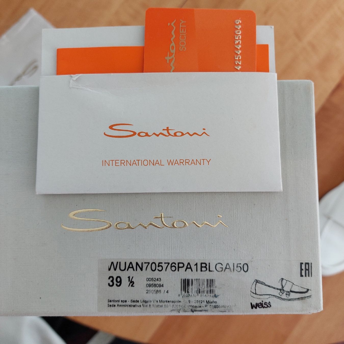 Santoni Scarpe da donna: Santoni Sneaker Loafer 39.5 weiss – Usato da St. Gallen venduto da ostschweiz123 4